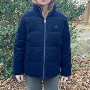 NWOT Levi’s Corduroy Puffer Jacket - S - Navy